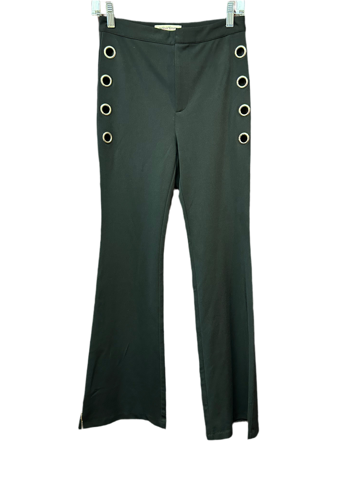 Jealous Tomato Black Pants Grommet Cut Outs Size S