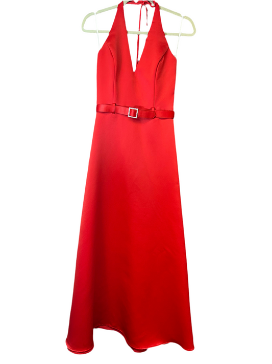 Scott McClintock Red Halter Gown Size 4