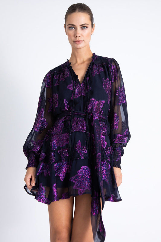 Karina Grimaldi Purple Mini Dress  Size XS