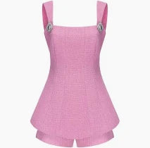 Nana Jacqueline Anabella Pink Bow Top Size M
